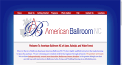 Desktop Screenshot of americanballroomnc.com